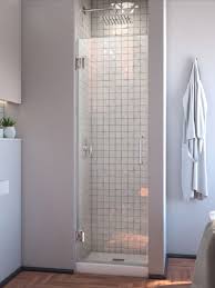 The Dreamline Unidoor Frameless Glass Shower Door Offers The Look Of Custom Glass In 2020 Modern Style Bathroom Shower Doors Glass Shower Doors Frameless