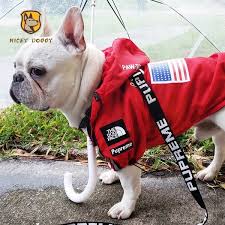 Dog christmas clothes pajamas for french bulldogs. The Dog Face Windbreaker French Bulldog Clothes Retro Dog Dog Clothes