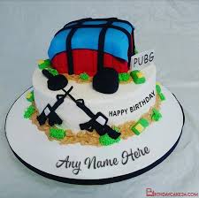 Happy Birthday Cake With Name Edit For Boys Pubg Happy Birthday Cake Images With Name Online In 2020 Happy Birthday Cake Images Happy Birthday Cakes Birthday Cake Writing
