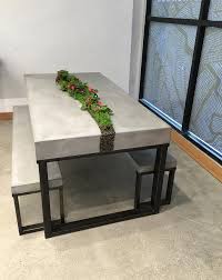 Living Concrete Table Set Handcrafted Furniture Concrete Table Concrete Furniture Concrete Table Concrete Furniture Concrete Decor