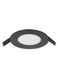 Theo Led Round 100 Lumen Panel Light In Black Warm White Led Panel Light Led Panel Led