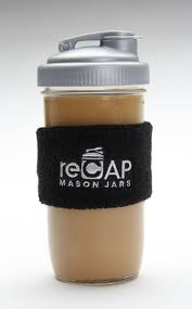 Hot Drinks In Mason Jars Wrist Band Jar Sleeve Save Your Fingers Recap Bands Are 100 Cotton Made In Usa Mason Jar Drinks Mason Jars Jar