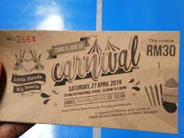Pastu dapatlah kupon untuk diisi dan masukkan kedalam kotak yang disediakan. Karnival Amal Beaconhouse Little Hands Big Hearts