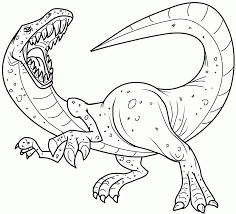 You will find coloring pictures of tyrannosaurs, velociraptors, diplodocus, raptors, stegosaurs, brachiosaurus, etc … simple dinosaurs coloring page to print. Dinosaur Printable Coloring Pages Free Coloring Home
