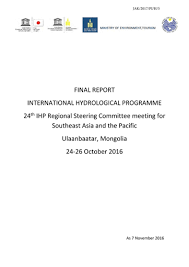 Suruhanjaya perkhidmatan awam, jawatan kosong kerajaan perak 2012, borang spa perak, borang spa online perak, borang spa perak online. International Hydrological Programme 24th Ihp Regional Steering Committee Meeting For Southeast Asia And The Pacific Ulaanbaatar Mongolia 24 26 October 2016 Final Report Unesco Digital Library