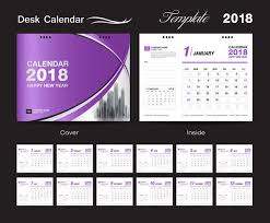 Gratis Eps Fil Lila Kalender Omslag Med 2018 Skrivbord Kalender Mall Vektor 02 Ladda Ner Namn Lila Kal Desk Calendar Template Calendar Template Desk Calendars