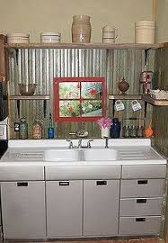 Small Rustic Kitchen Makeover Small Rustic Kitchens Metal Kitchen Cabinets Rustic Kitchen