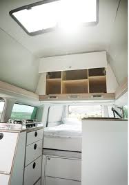 the high roof option offers integrated storage campervan camper campervan interior