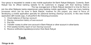Bank rakyatbank kerjasama rakyat malaysia berhad or commonly branded as just bank rakyat, is an islamic cooperate bank in malaysia that was established in 1954. Your Group Is Requested To Create A New Mobile App Chegg Com