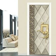 Doors should be selected after keeping various things in mind like lighting, color combination, doors design etc. European Style Door Sticker Living Room Bedroom Luxury Home Decor Design Door Decals Wallpaper Pvc Waterproof Wall Vinyl Murals Leather Bag