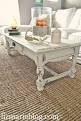 Provincial Oak Coffee Table Distressed White