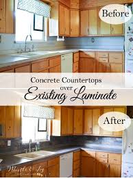 Concrete Countertops Without Ripping Out Your Laminate Diy Concrete Countertops Kitchen Remodel Countertops Diy Countertops