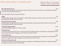 We are a working waterfront farm. Online Menu Of Beach Plum Kitchen Restaurant Carlsbad California 92009 Zmenu