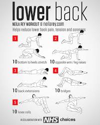 Lower Back Exercise Chart Lower Back Exercises Fitness