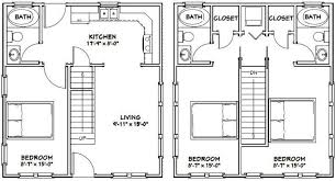 3 bedroom 48x24 house plans. 22x24 House 3 Bedroom 3 Bath 987 Sq Ft Pdf Floor Plan Etsy In 2021 Small Floor Plans Floor Plans House Floor Plans