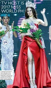 Lehmann impressed judges with her answer at the competition, when asked what she would say to people who are skeptical of beauty pageants' contribution to female empowerment. Tv Host Is 2017 Miss World Ph Pressreader