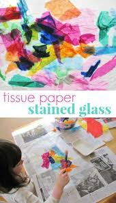 Tissue Paper Stained Glass Craft For Kids The Artful Parent Stained Glass Crafts Arts And Crafts For Kids Kids Art Projects