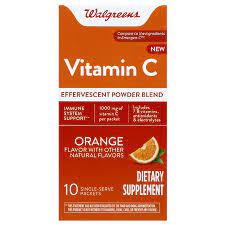 The powdered form of this product is a granular powder. Walgreens Vitamin C Effervescent Powder Orange Walgreens