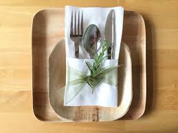 Complete Disposable Place Setting For A Wedding Or Event Plate And Bowl Are Made From Falle Disposable Wedding Plates Wedding Dinnerware Wedding Plate Setting