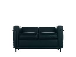 But charlotte perriand wasn't a typical modernist. Cassina Lc2 Sofa Two Seater Matt Black Lacqured Leather Scozia Black By Le Corbusier Pierre Jeanneret Charlotte Perriand 1928 Designer Furniture By Smow Com