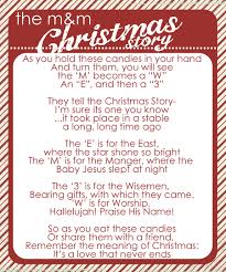 M&m christmas poem it tells the christmas story, it's one i'm sure you know, it took place in a stable a long, long time ago. The M M Christmas Story Still Me