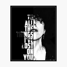 1,582,345 views, added to favorites 26,508 times. Poster Lp Laura Pergolizzi Lost On You Black And White De R2e1a Redbubble