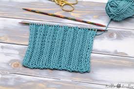 Knit 2, purl 2 across the row. How To Knit The 2x2 Rib Stitch Detailed Tutorial For Beginners Video