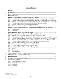 It may be helpful to know that parenting is partly abou. Kostenloses Parenting Agreement