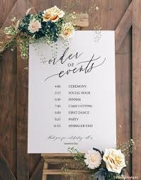 Order Of Events Wedding Sign Template Wedding Timeline Sign Etsy Wedding Timeline Wedding Itinerary Wedding Planning Notebook