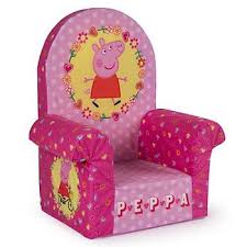 Peppa Pig High Back Chair Character Furniture Kids Bedroom Furniture Kids Furniture