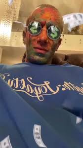 آبی کردم😂💙 #amirtataloo #امیرتتلو #تتلو #tataloo #فان #fun