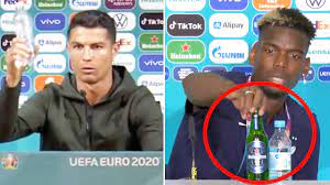 Fransız futbolcu paul pogba euro 2020 ile ilgili basın toplantısında, önüne koyulan heineken marka bira şişesini eliyle başka bir noktaya itti. 3pp3w3 Sudrsrm