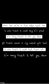 A letter to my younger self: Let You Down Nf Nf Lyrics Song Lyric Quotes Mood Quotes