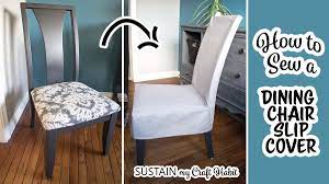 The rule of thumb is to place the top of the pattern at the back of the seat and the bottom of the love the tutorial. How To Make A Slipcover For A Dining Chair Sustain My Craft Habit