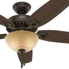 New 52 hunter premier bronze 2 light ceiling fan! Hunter Cc5c30c91 52 Traditional Brushed Nickel Ceiling Fan With Cased White Glass Light Kit For Sale Online Ebay