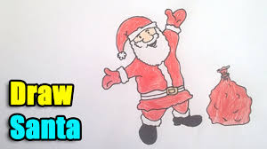 You have probably noticed that people in my initial sketches tend to look a little prehistoric. How To Draw Santa For Kids Youtube