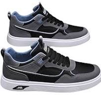 PU Upper Skate Shoes Men's Skateboarding Shoes - Low Top PU Sneakers For  Skate & Casual Wear Casual Lace-up Skate Shoes