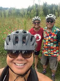 Riding to zinnia fields