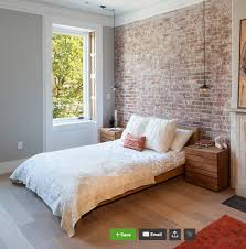 Rustic Red Brick Wall Brick Wall Bedroom Brick Bedroom Simple Bedroom