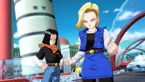 The remaining fighters of universe 2 all gang up on a drained goku, but luckily android 17 and 18 were able to jump in and save him in time. Dragon Ball Fighter Z New Trailer Shows Android 17 And 18 Joining The Fight