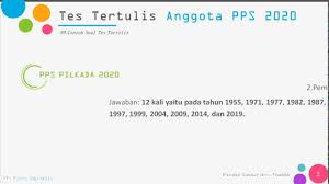 Maybe you would like to learn more about one of these? Bocoran 100 Soal Tes Tertulis Pps 2020 Pdf Youtube