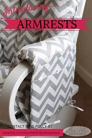 Custom Made Armrests With Pockets To Fit Your Glider Chairs Pin For Later Or Start Designing Your Diy Rocking Chair Rocking Chair Makeover Diy Chair Cushions