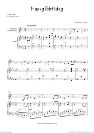 Free Happy Birthday Sheet Music For Trumpet Or Clarinet And Piano Sheet Music Trumpet Sheet Music Clarinet Music