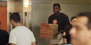 Lebron james blaze pizza order 2025