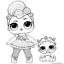 Gather the entire collection of beautiful lol dolls. Lol Surprise And Lil Sisters Coloring Pages Printable