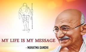Mohandas karamchand gandhi, commonly known as mahatma gandhi, was an indian political and civil rights leader who played an important role in india's struggle for independence. Mahatma Gandhi My Life Is My Message Press Information Bureau
