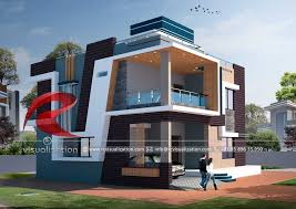 3d House Designs Gallery Rc Visualization Structural Plan And Elevation Designing Compa Small House Elevation Design Modern House Facades Unique House Design
