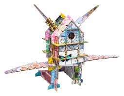 Nature Totem Nature Is Three Dimensional Building With Super Sturdy Cardboard 130 Pieces Reversibly Printed With Flowe Toddler Play Craft Kits Crafts For Kids