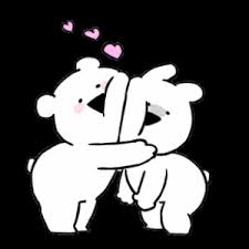 Extremely Small Rabbit Bear Animated 2 Cute Gif Cute Love Gif Love Gif