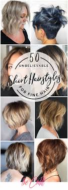 This short haircut for fine hair has a few elements that make hair appear thicker. 50 Quick And Fresh Short Hairstyles For Fine Hair In 2020